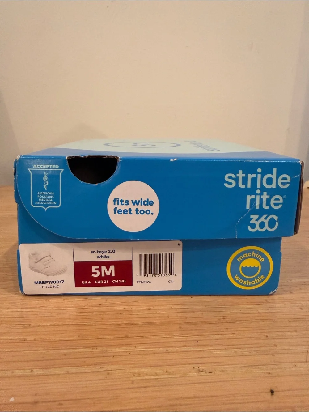 Stride Rite White Toddler Walker Shoe